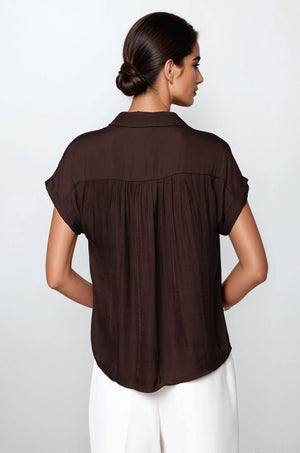 Short Sleeve Blouse - F-Blue Hand Home