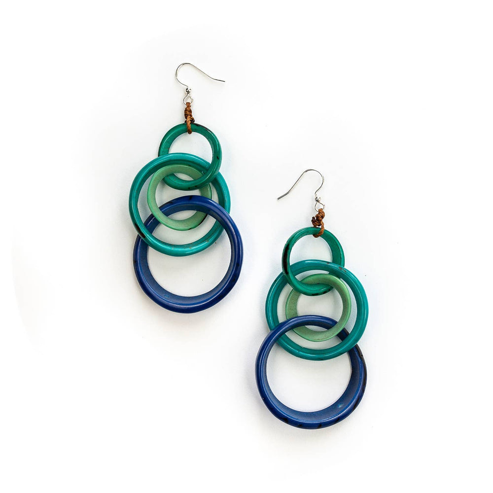 Yazmine Earrings-Blue Hand Home