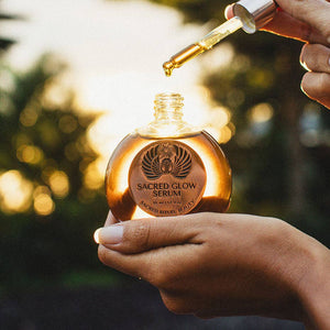 SACRED GLOW SERUM Organic Face Oil-Blue Hand Home