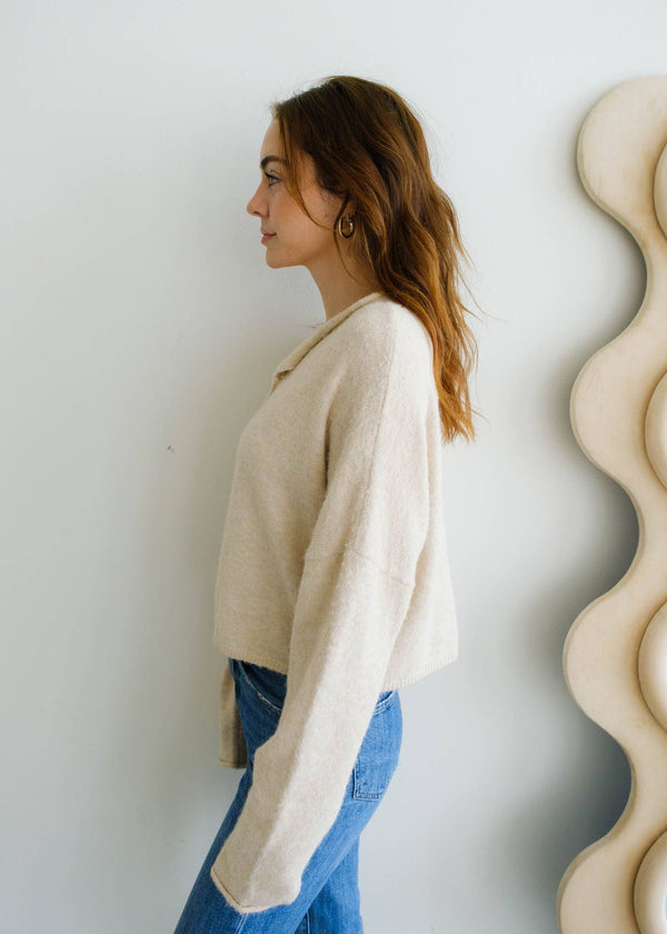 Natural Piper Cardigan-Blue Hand Home