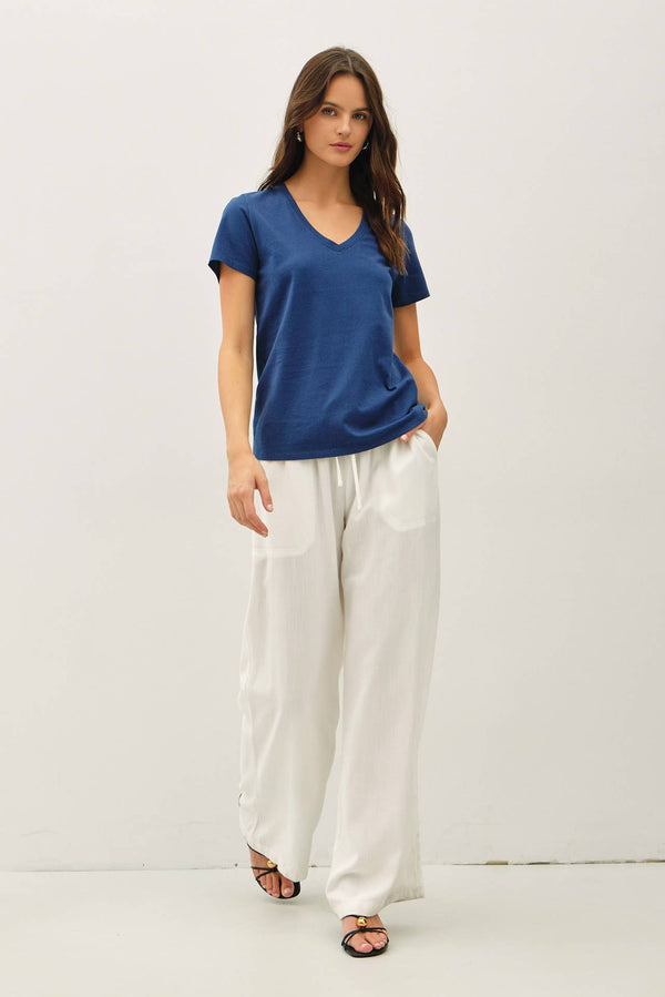 Cotton Jersey V-Neck T-Shirts