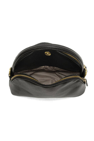 Larissa Double Zip Dome Crossbody-Blue Hand Home