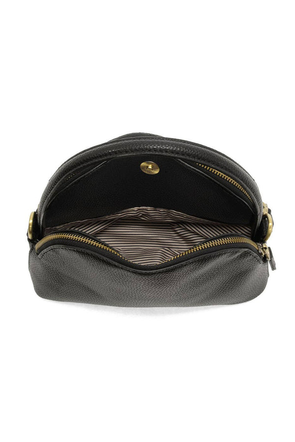 Larissa Double Zip Dome Crossbody-Blue Hand Home