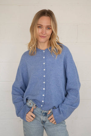 Dusty Blue Piper Cardigan-Blue Hand Home