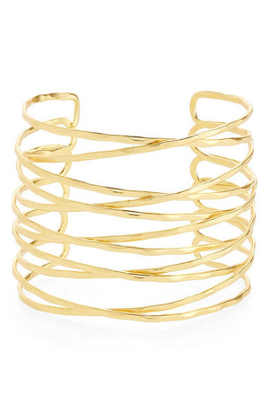 Wire Cuff - Statement Bracelet-Blue Hand Home