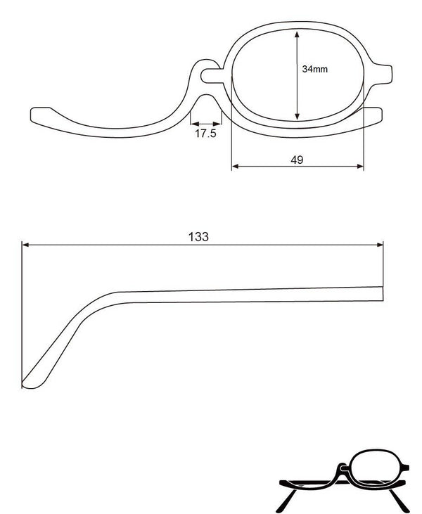 Shelby Makeup Reader-Blue Hand Home