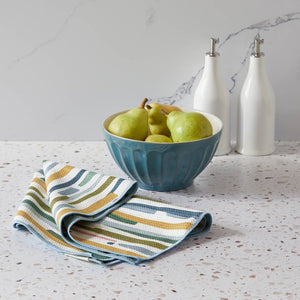 Floral Stems | Microfiber Kitchen Dish Towel-Blue Hand Home