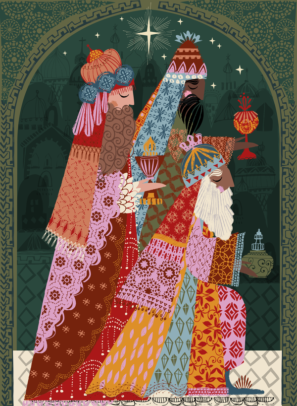 We Three Kings 500 Piece Puzzle-Blue Hand Home