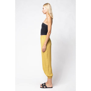 Pleated Pull-on Satin Joggers-Blue Hand Home