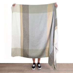 NEW! Alpaca Throw Blanket - Salt Flat-Blue Hand Home