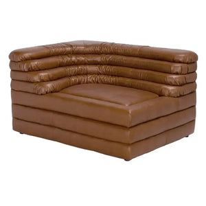 BANDERA SOFA, L, Roche Tan Leather-Noir Furniture-Blue Hand Home