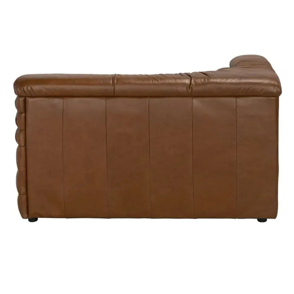 BANDERA SOFA, L, Roche Tan Leather-Noir Furniture-Blue Hand Home