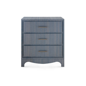 Barrett 3-Drawer Side Table-Blue Hand Home