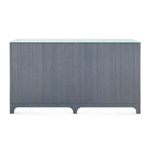 Barrett Extra Large 8-Drawer with Glass Top, Denim Mist-Blue Hand Home