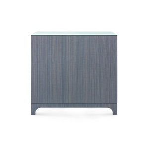 Barrett Large 4-Drawer with Glass Top, Denim Mist-Blue Hand Home