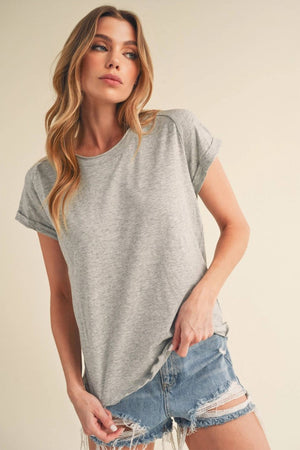 8219BK Gwen Tee-Blue Hand Home