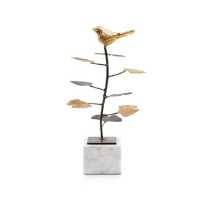 Birdsong Statue, Gold Leaf