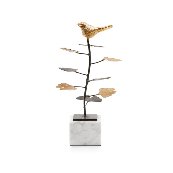 Birdsong Statue, Gold Leaf