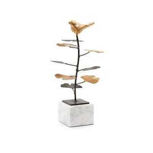 Birdsong Statue, Gold Leaf