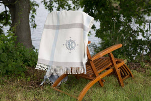 335 - Large Plaid-Blue Hand Home