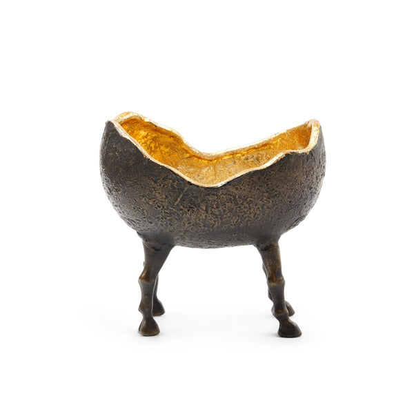 Belmont Bowl, Bronze and Gold Leaf