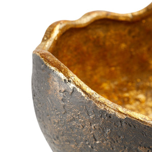Belmont Bowl, Bronze and Gold Leaf
