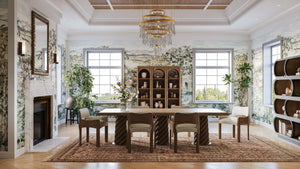 Belvedere Rectangular Dining Table-Blue Hand Home