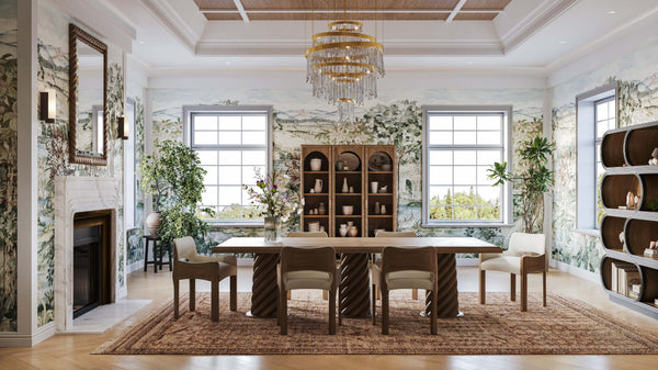 Belvedere Rectangular Dining Table-Blue Hand Home