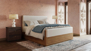 Maeve 2 Drawer Bedside Table-Blue Hand Home