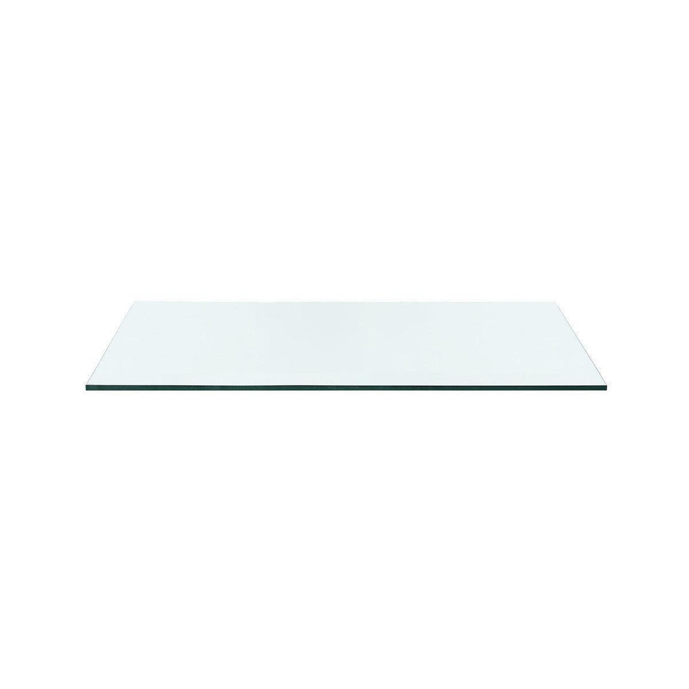 Bethany Coffee Table Glass Top, Clear-Blue Hand Home