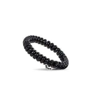 Spiral Hair Coils | Small | Jet Black Hair Ties-Blue Hand Home
