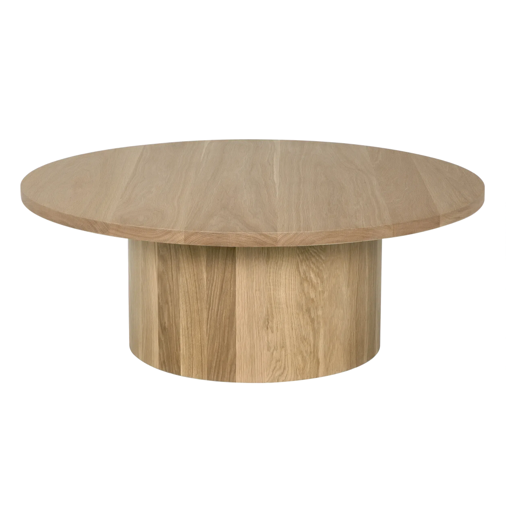 Big Sur Coffee Table, White Oak - 48x48x18-Blue Hand Home