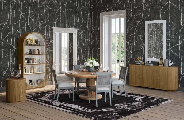 Bilbao Sideboard In Antique French Oak-Blue Hand Home