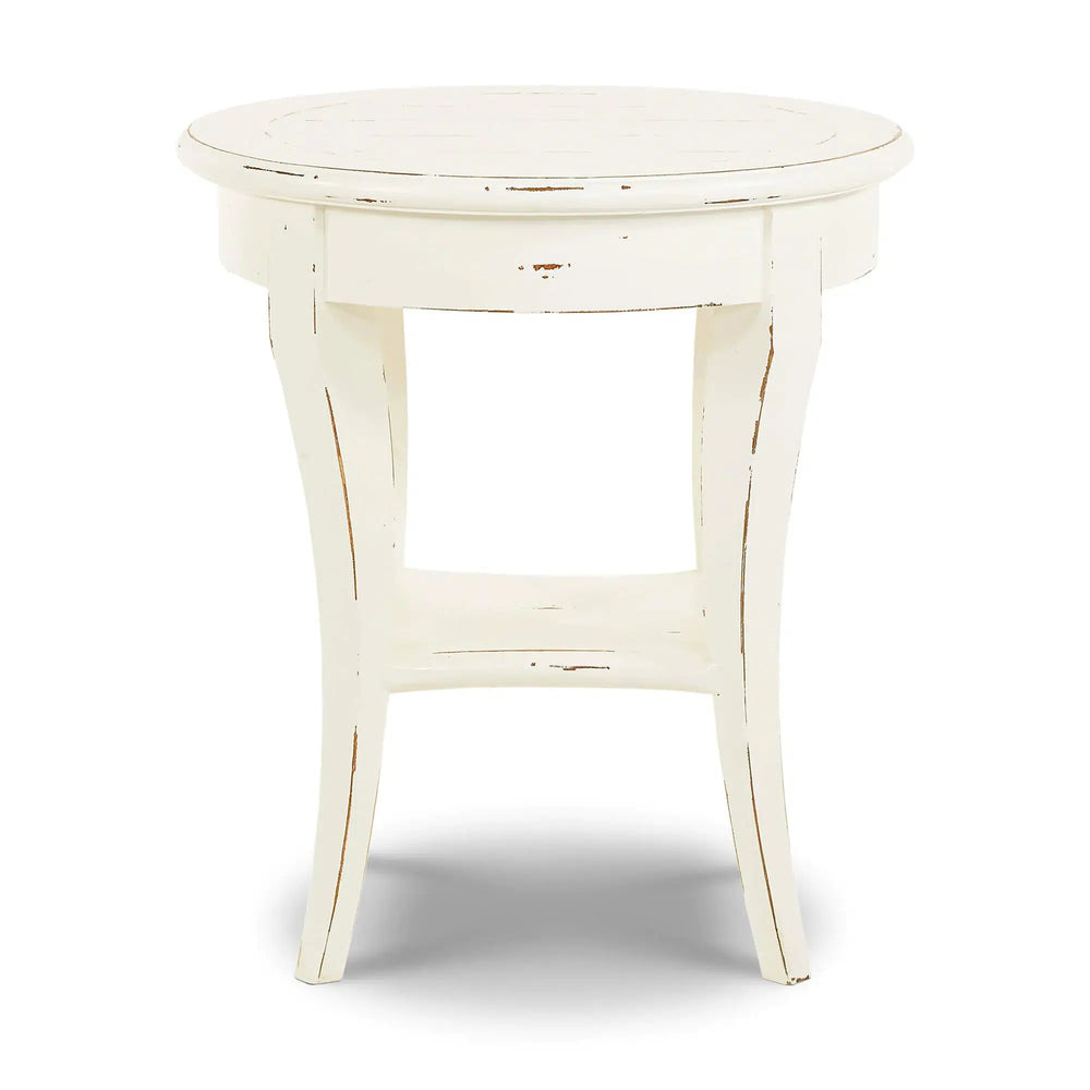 Bradley Round Side Table-Blue Hand Home