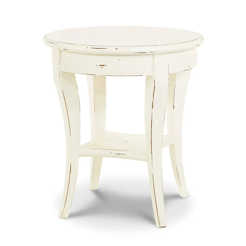 Bradley Round Side Table-Blue Hand Home