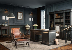 Roosevelt Estate Bookcase-Blue Hand Home