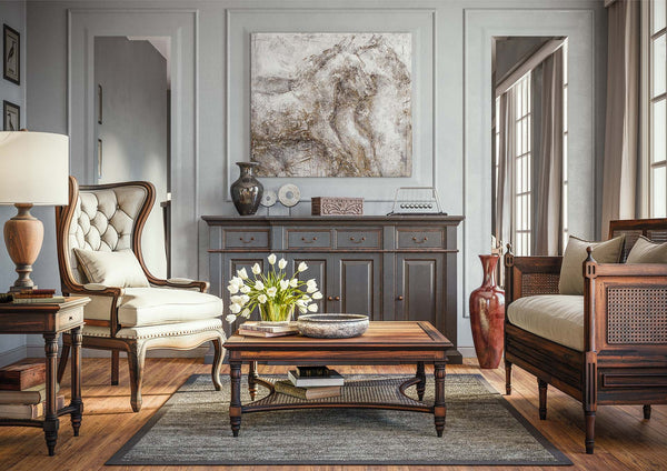 Genoa Sideboard Large-Blue Hand Home