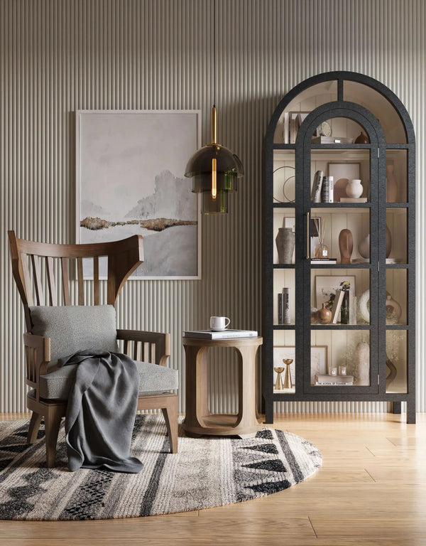 Corte End Table-Blue Hand Home