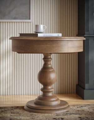 Gloucester End Table w/ Drawer-Blue Hand Home