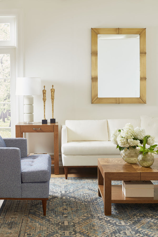Brea Large Mirror in Antique Brass by Villa & House