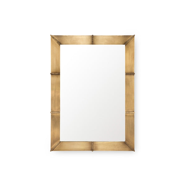 Brea Large Mirror in Antique Brass by Villa & House