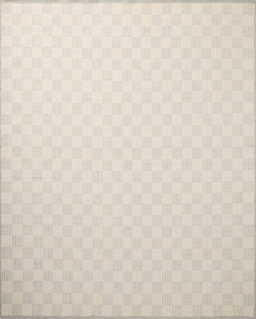 Brigette Romanek x Loloi Knox Rugs - Ivory / Sky-Blue Hand Home