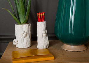 Branch Small Vase, Blanc de Chine