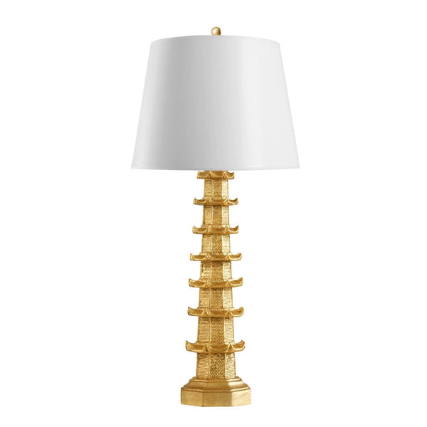 Brighton Lamp / Gold Leaf-Villa & House-Blue Hand Home