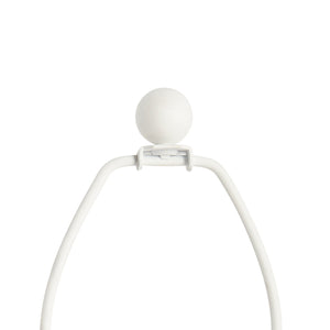 Bruno Lamp Without Shade, Plaster White