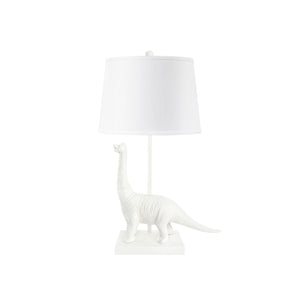 Bruno Lamp Without Shade, Plaster White