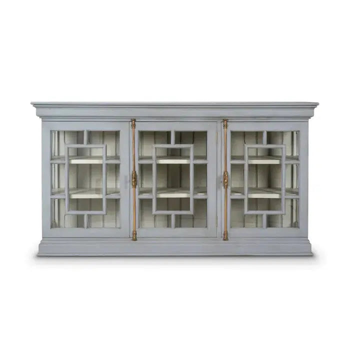 Bruges 3 Door Credenza-Blue Hand Home