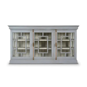 Bruges 3 Door Credenza-Blue Hand Home