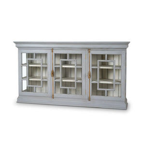 Bruges 3 Door Credenza-Blue Hand Home