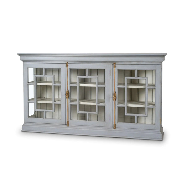 Bruges 3 Door Credenza-Blue Hand Home